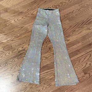 Topshop petite flare disco pants